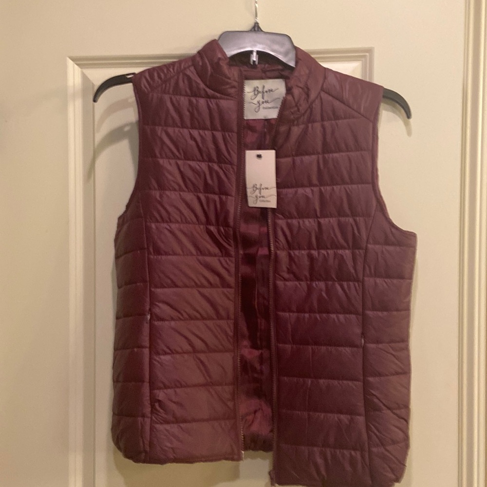 Burgundy Vest -  Size S